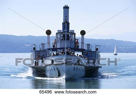 Tourists on steamboat in lake, Lake Ammer, Upper Bavaria, Bavaria, Germany View Large Photo Image Stock Photograph - Tourists on steamboat in lake, Lake Ammer, Upper Bavaria, Bavaria, Germany . Fotosearch