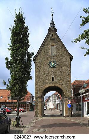 Stock Photo - Town gate in Fuerstenau, Germany . Fotosearch