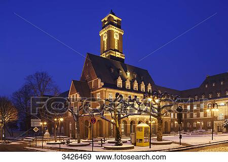 Town hall, Ernst-Wilczok-Square, Bottrop, Ruhr, North Rhine-Westphalia, Germany, Europe View Large Photo Image Stock Photo - Town hall, Ernst-Wilczok-Square, Bottrop, Ruhr, North Rhine-Westphalia, Germany, Europe . Fotosearch