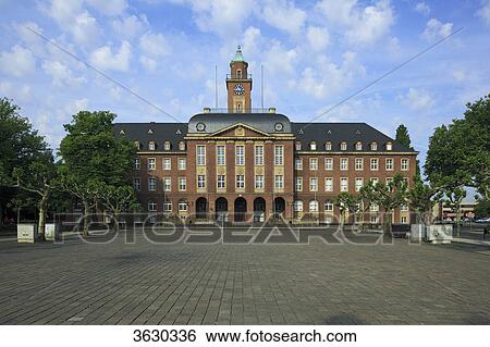 Town hall, Herne, Germany View Large Photo Image Stock Photograph - Town hall, Herne, Germany . Fotosearch