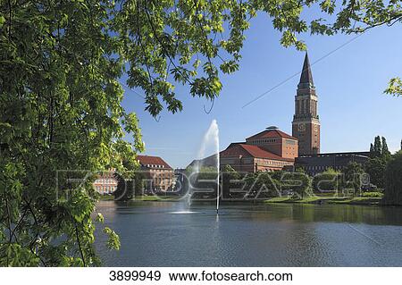 Town hall, Kiel, Schleswig-Holstein, Germany, Europe View Large Photo Image Stock Photo - Town hall, Kiel, Schleswig-Holstein, Germany, Europe . Fotosearch