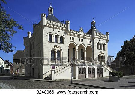 Town hall of Wittenburg, Germany View Large Photo Image Stock Photograph - Town hall of Wittenburg, Germany . Fotosearch
