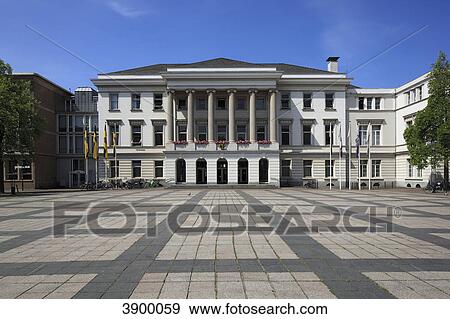 Town hall, Von-der-Leyen Sqare, Krefeld, North Rhine-Westphalia, Germany, Europe View Large Photo Image Stock Photo - Town hall, Von-der-Leyen Sqare, Krefeld, North Rhine-Westphalia, Germany, Europe . Fotosearch