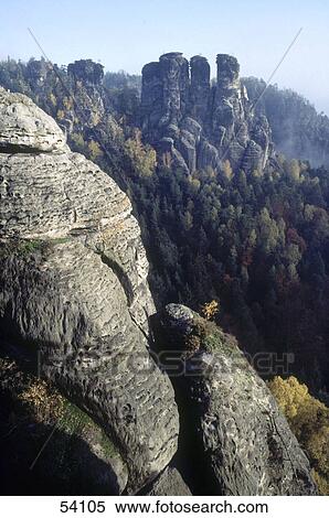 Trees on mountain, Saxony, Germany View Large Photo Image Stock Photography - Trees on mountain, Saxony, Germany . Fotosearch