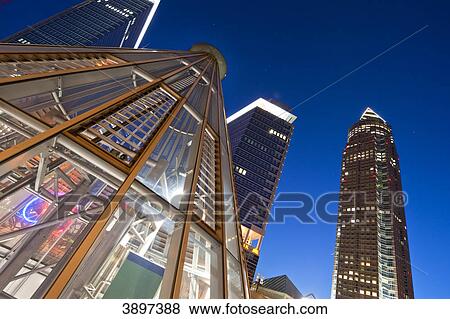 Underground station at the fairground, Frankfurt am Main, Germany, worm's eye view View Large Photo Image Stock Photo - Underground station at the fairground, Frankfurt am Main, Germany, worm's eye view . Fotosearch