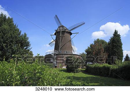 Stock Image - Windmill in Duisburg, Germany . Fotosearch