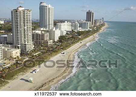 Picture Of Usa Florida Miami Beach Aerial View X11972537 Usa Florida Miami Beach Aerial View
