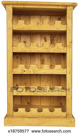 A Wooden Wine Rack Stock Photo X18759577 Fotosearch A Wooden Wine Rack Stock Photo