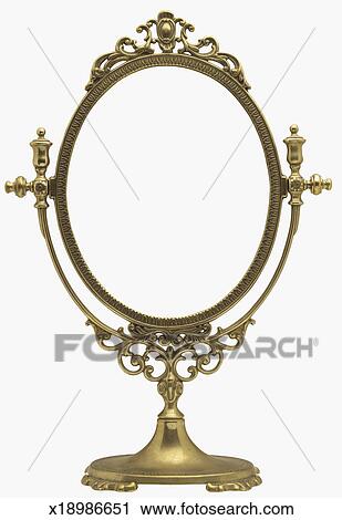 Stock Photography Of An Antique Mirror Frame X18986651 Search An Antique Mirror Frame