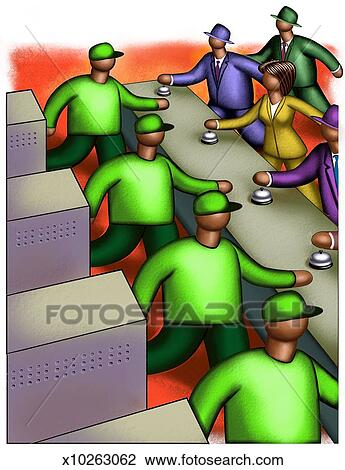 Customer Service Drawing | x10263062 | Fotosearch