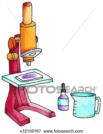 Microscope Stock Illustration | x12159167 | Fotosearch