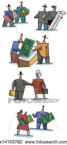 Clip Art - Doing Business. Fotosearch - Search Clipart, Illustration Posters, Drawings, and EPS Vector Graphics Images