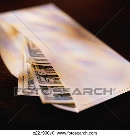 Stock Photography - Currency in envelope. Fotosearch - Search Stock Photos, Pictures, Wall Murals, Images, and Photo Clipart