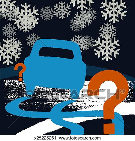 Icy Road Clip Art | x25225261 | Fotosearch