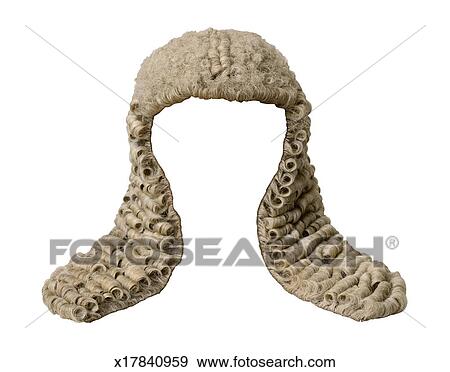 Judge's Wig Stock Photo | x17840959 | Fotosearch