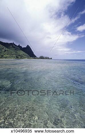 Stock Image Of Bali Hai Beach Kauai Hawaii Usa X10496935 Search Bali Hai Beach Kauai Hawaii Usa