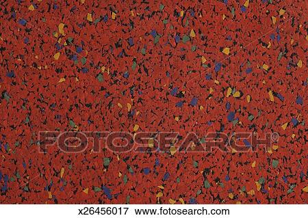 Chunk Rubber Flooring Made Of Recycled Rubber Scraps Full Frame