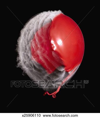 Balloon With Powder Popping Stock Image X25906110 Fotosearch