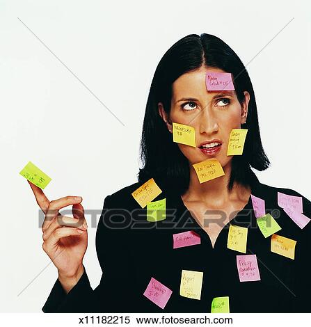 Annoyed Businesswoman With Repositional Notes on Her View Large Photo Image Stock Image - Annoyed Businesswoman With Repositional Notes on Her. Fotosearch - Search Stock Photos, Mural Pictures, Photographs, and Photo Clipart