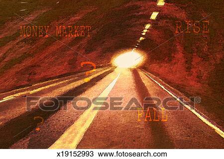 Light At The End Of The Tunnel Drawing X19152993 Fotosearch