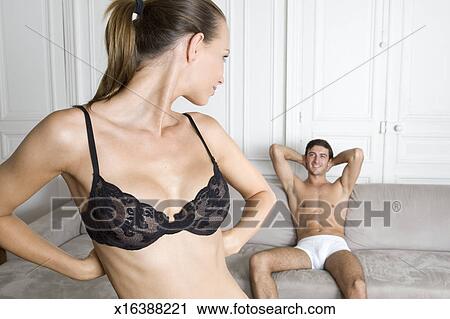 Men and women undressing