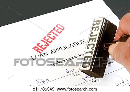 Stock Photograph - Rejected Loan Application. Fotosearch - Search Stock Photography, Posters, Pictures, and Photo Clipart Images