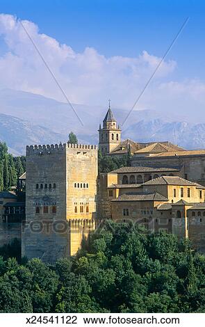 The Alhambra Palace Grenada Spain Stock Image - 