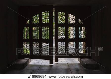 A Wrought Iron Garage Door Picture X18969694 Fotosearch