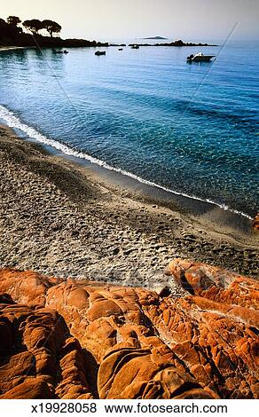 Palombaggia Plage Corse France Banque De Photo