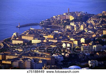 Bastia Cityscape Corse France Banque De Photo