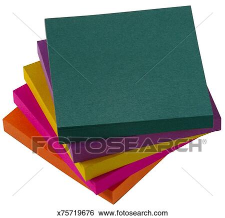 Memo pads View Large Photo Image Stock Image - Memo pads. Fotosearch - Search Stock Photography, Poster Photos, Pictures, and Photo Clip Art