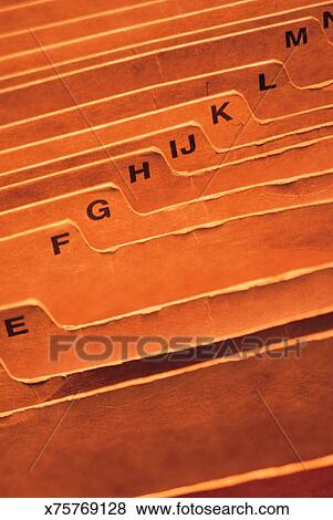 alphabetical file folder