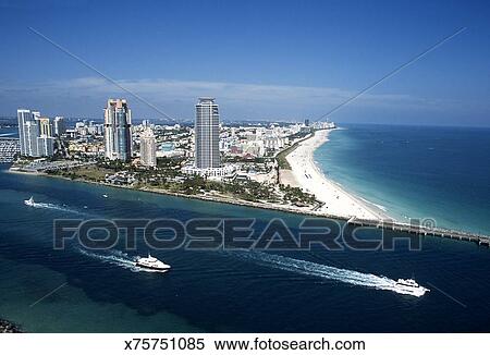Stock Image Of South Miami Beach Aerial View X75751085 Search South Miami Beach Aerial View