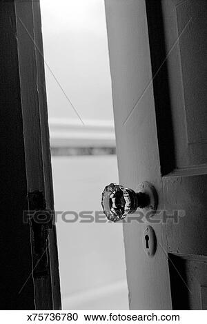 Stock Photography Of View Inside Empty Closet Through