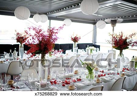 Wedding Reception Set Up Stock Photo X75268829 Fotosearch