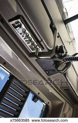 Interior Of Semi Truck Stock Photography X75663585