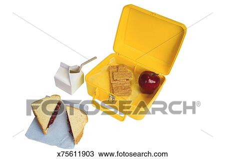 Open Lunchbox With Food Open Lunchbox With Food