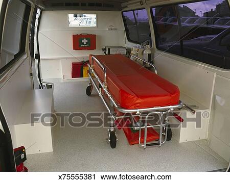 Interior Of An Ambulance Stock Image X75555381 Fotosearch