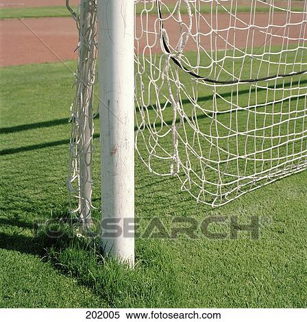 Empty soccer goal View Large Photo Image Stock Photography - Empty soccer goal. Fotosearch
