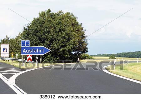 Exit sign on highway View Large Photo Image Stock Image - Exit sign on highway. Fotosearch