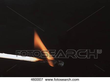 Stock Photo - Flame of matchstick. Fotosearch