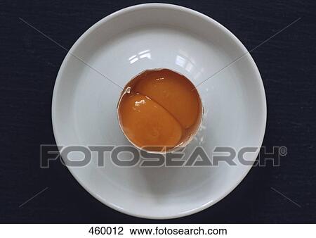 Two egg yolks in a broken egg shell View Large Photo Image Stock Image - Two egg yolks in a broken egg shell. Fotosearch