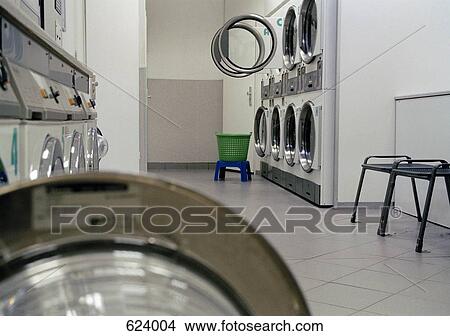 A launderette View Large Photo Image Picture - A launderette. Fotosearch