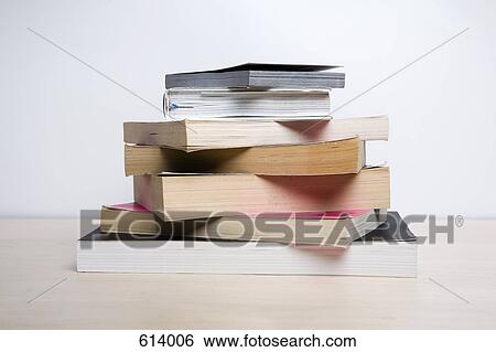 A pile of books View Large Photo Image Stock Photograph - A pile of books. Fotosearch