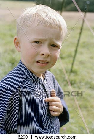 Stock Image - Portrait of a boy. Fotosearch