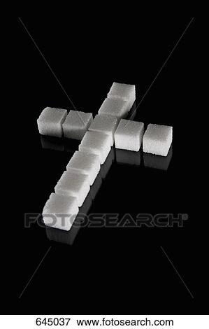 A cross made out of sugar cubes View Large Photo Image Stock Photo - A cross made out of sugar cubes. Fotosearch