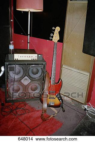 Picture - Guitar and amplifier. Fotosearch