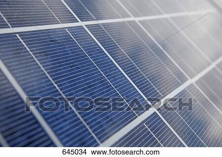Picture - Solar panels, close up. Fotosearch