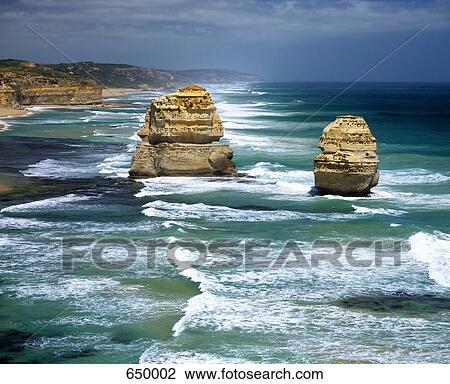 Stock Image - Twelve Apostles Sea Rocks, Australia. Fotosearch