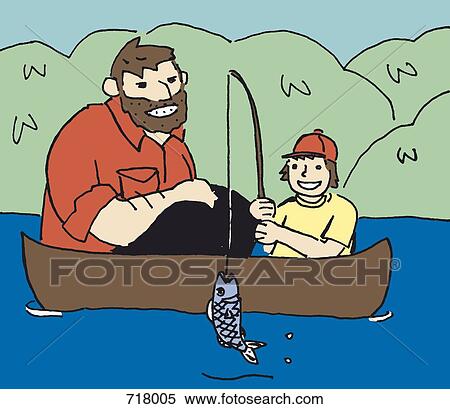 A father and son fishing in a canoe View Large Photo Image Stock Photography - A father and son fishing in a canoe. Fotosearch